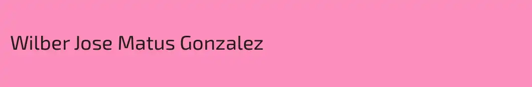 Wilber Jose Matus Gonzalez